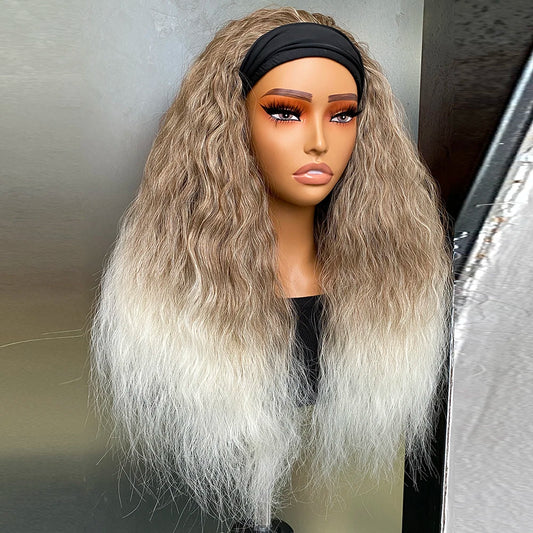 Curly Water Wave Headband Wig