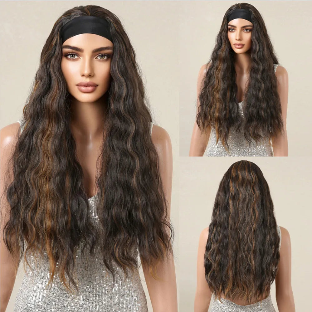 Afro Kinky Curly Headband Wig