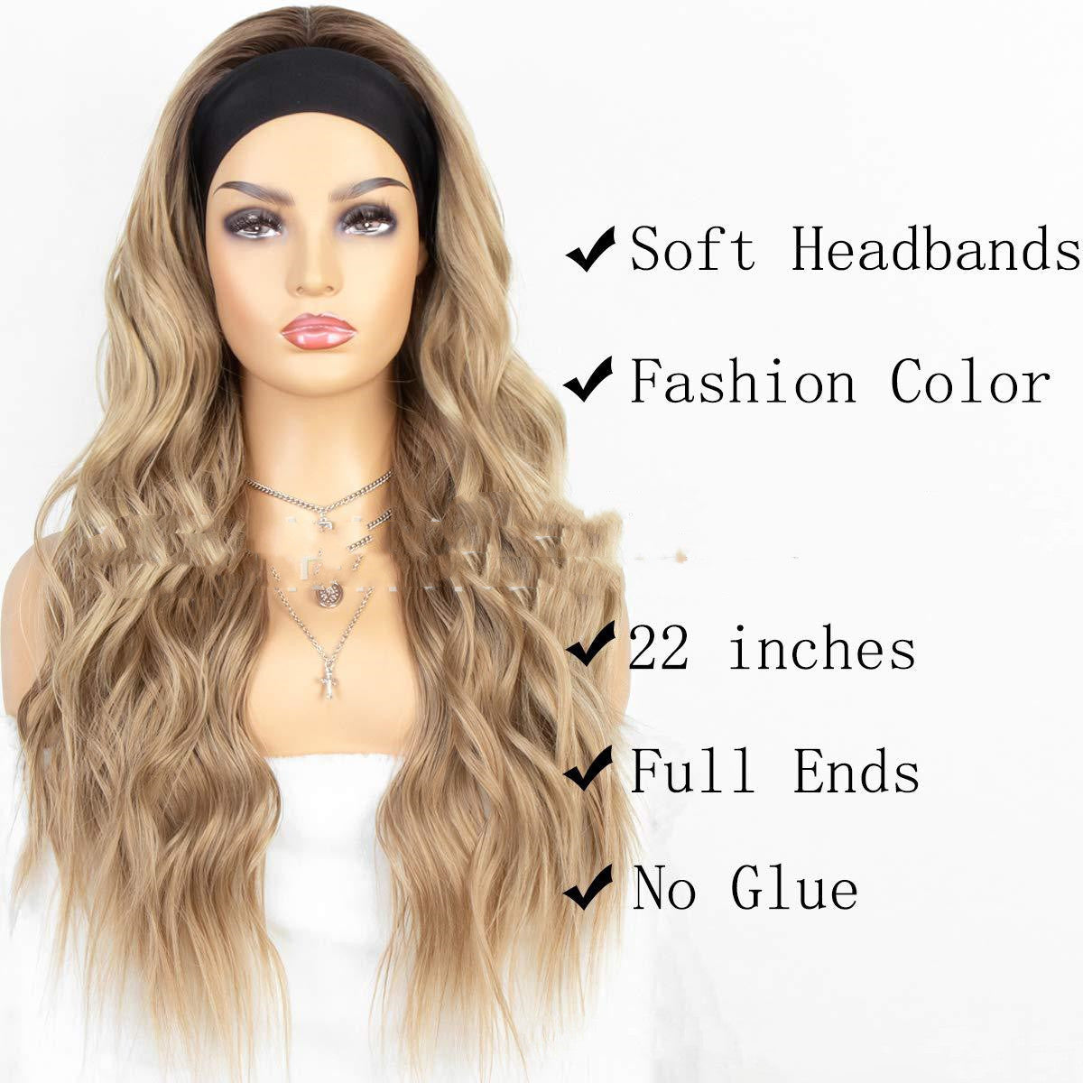 Long Wavey High Temperature Headband Wig