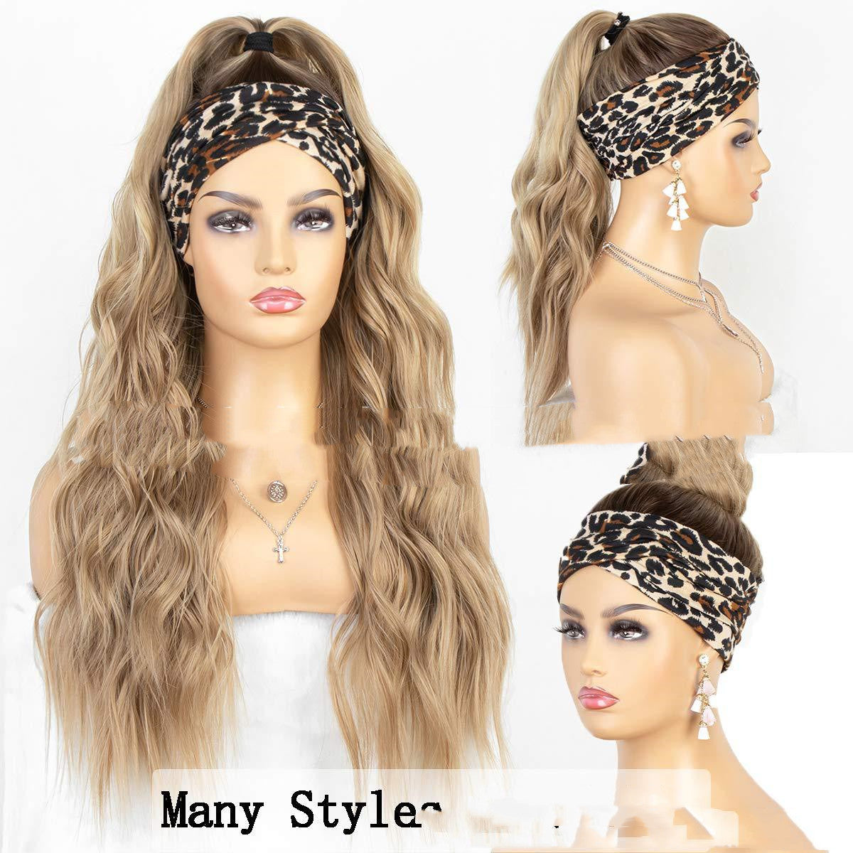 Long  Wavey High Temperature Headband Wig