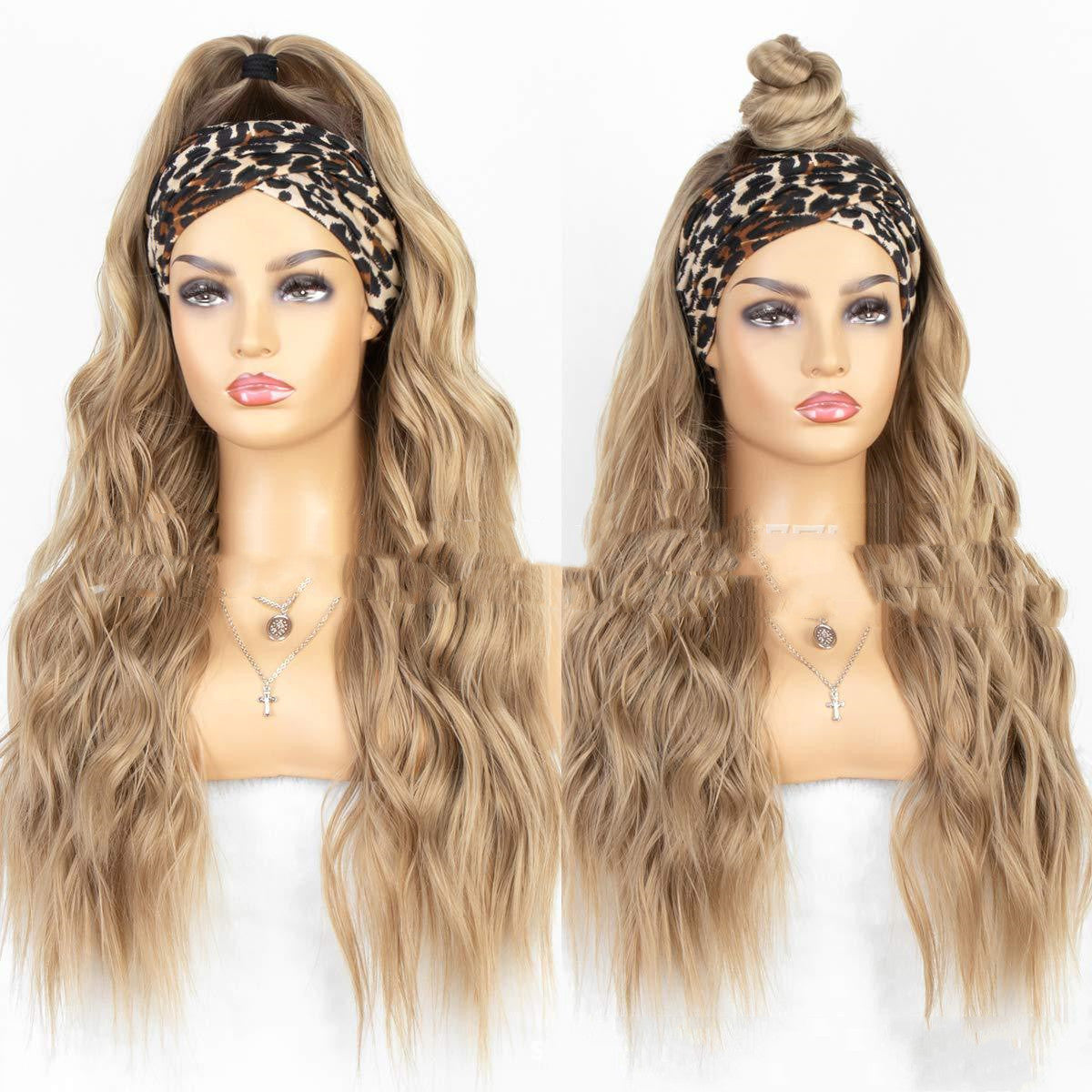 Long  Wavey High Temperature Headband Wig