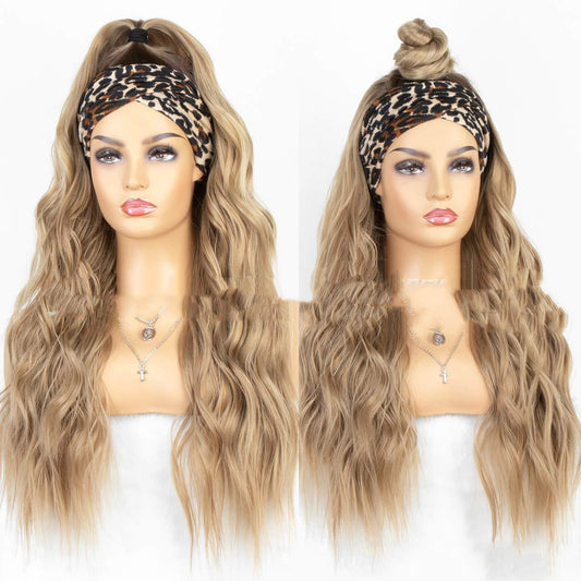 Long  Wavey High Temperature Headband Wig