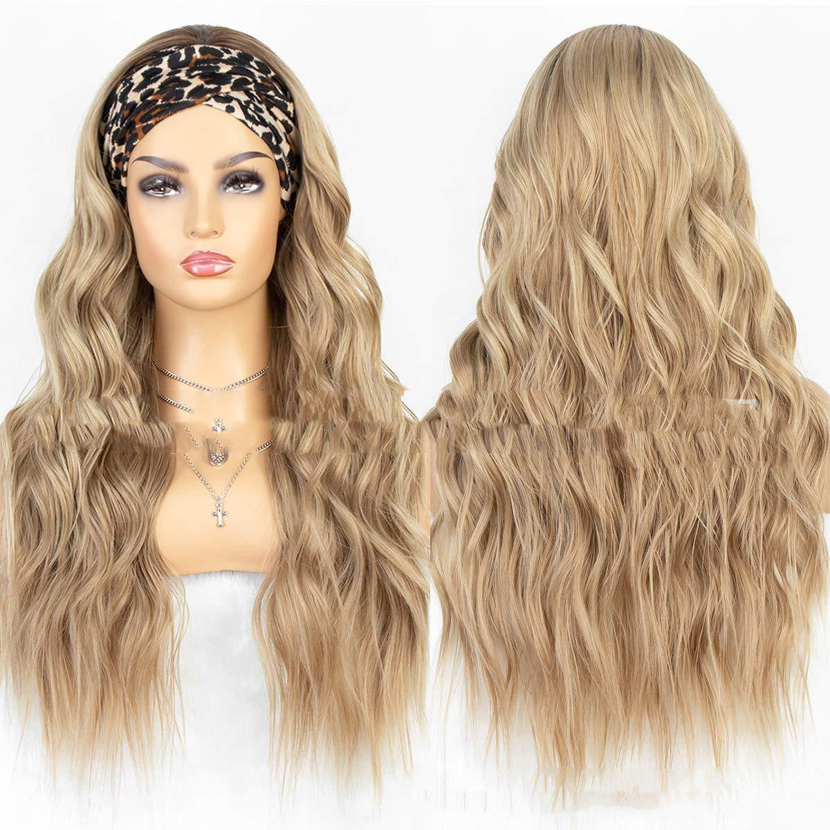 Long  Wavey High Temperature Headband Wig