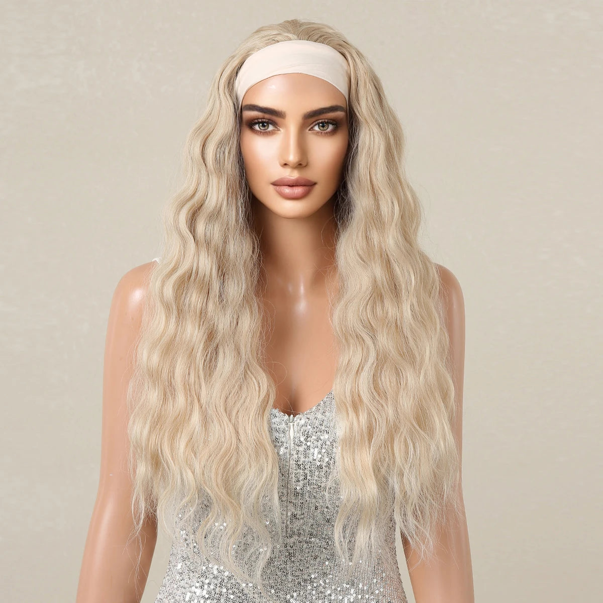 Afro Kinky Curly Headband Wig