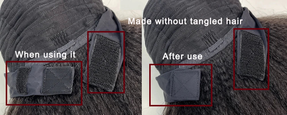 African Straight Yaki Kinky Headband Wigs