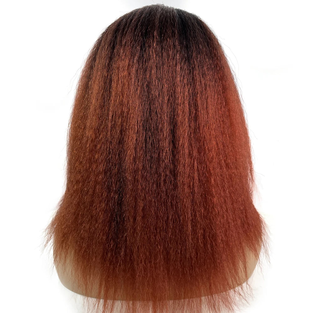 African Straight Yaki Kinky Headband Wigs
