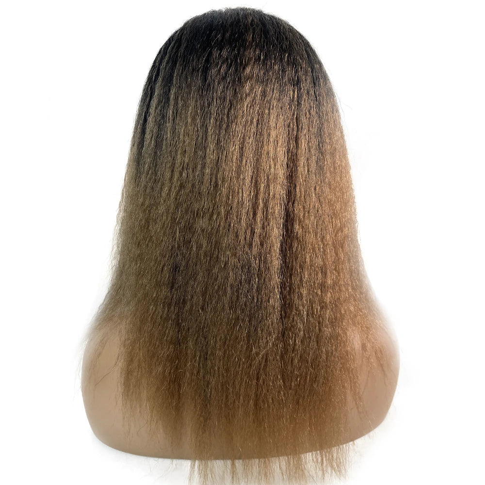 African Straight Yaki Kinky Headband Wigs