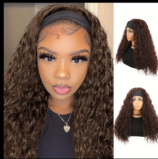 Bellqueen Curly Headband Wig