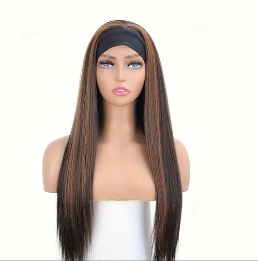 Ice Sliky Fiber Straight Headband Wig