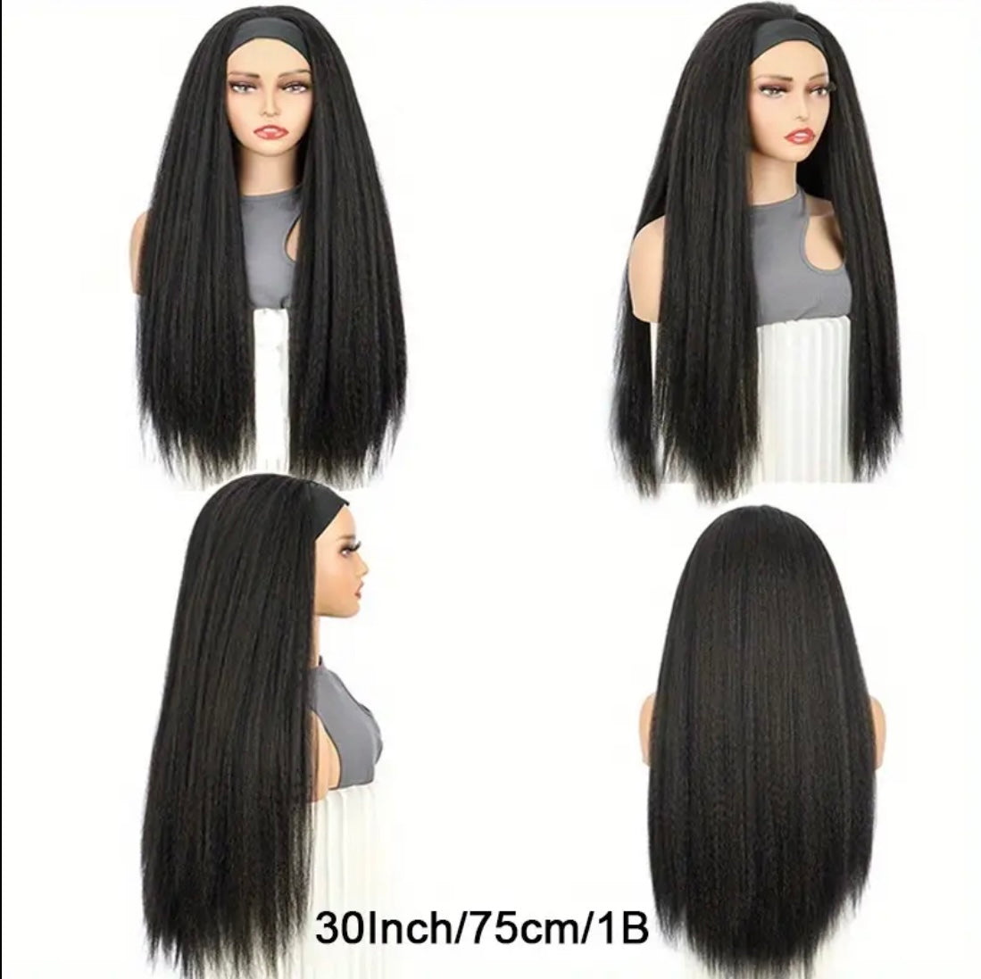 Yaki Straight Headband Wig