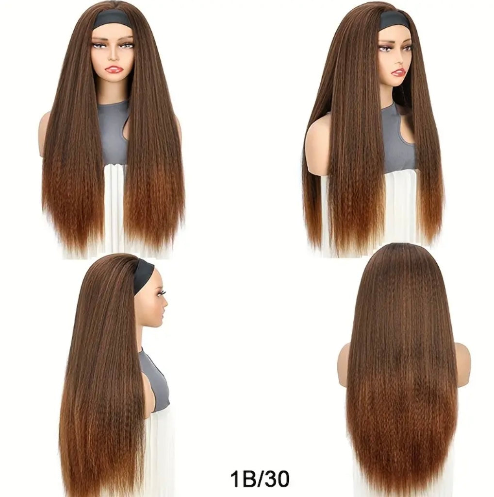 Yaki Straight Headband Wig