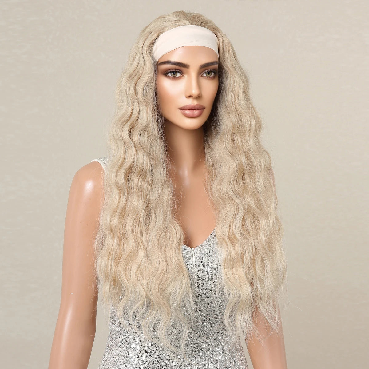 Afro Kinky Curly Headband Wig