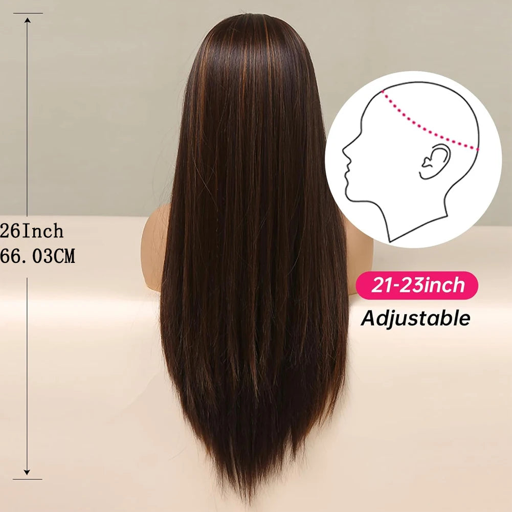 Long Straight Mixed Headband Wig