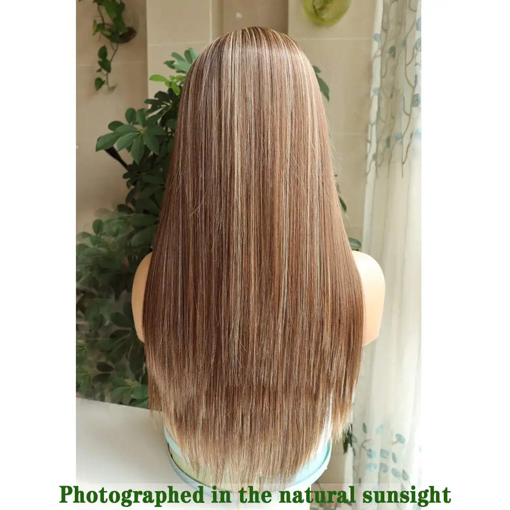 Long Silky Heat Resistant Headband Wig