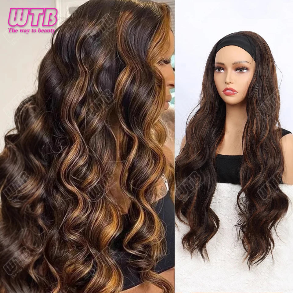 Short Straight 16/24-inch Headband Wigs