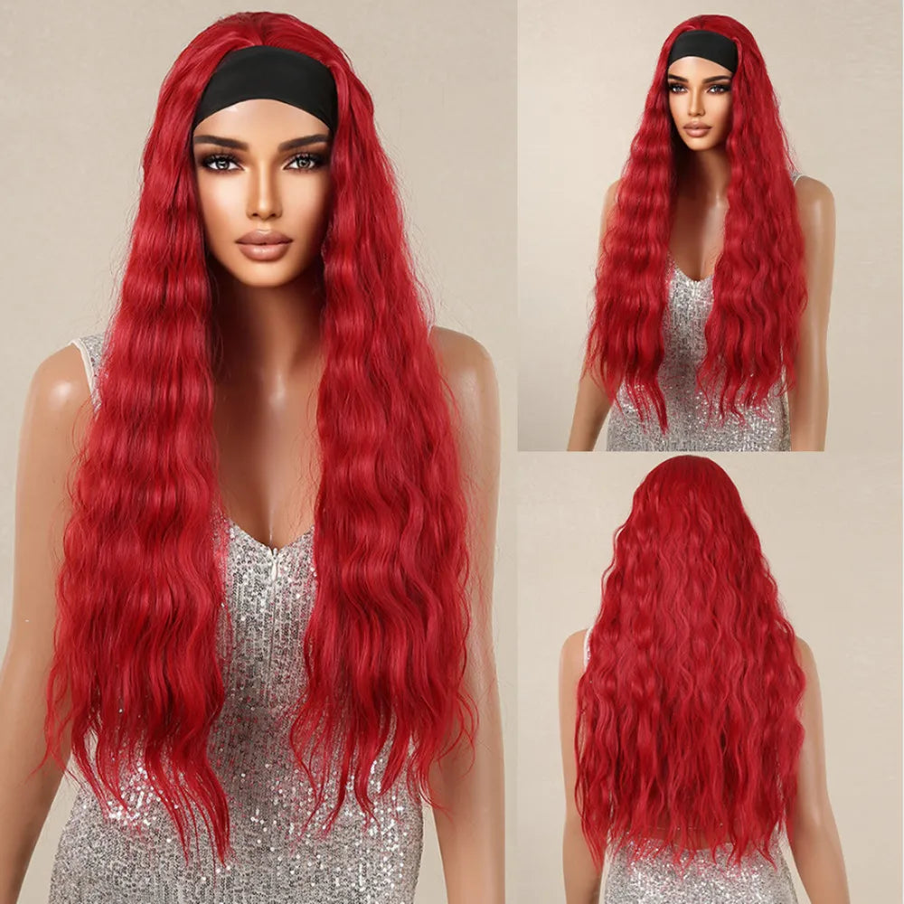 Afro Kinky Curly Headband Wig