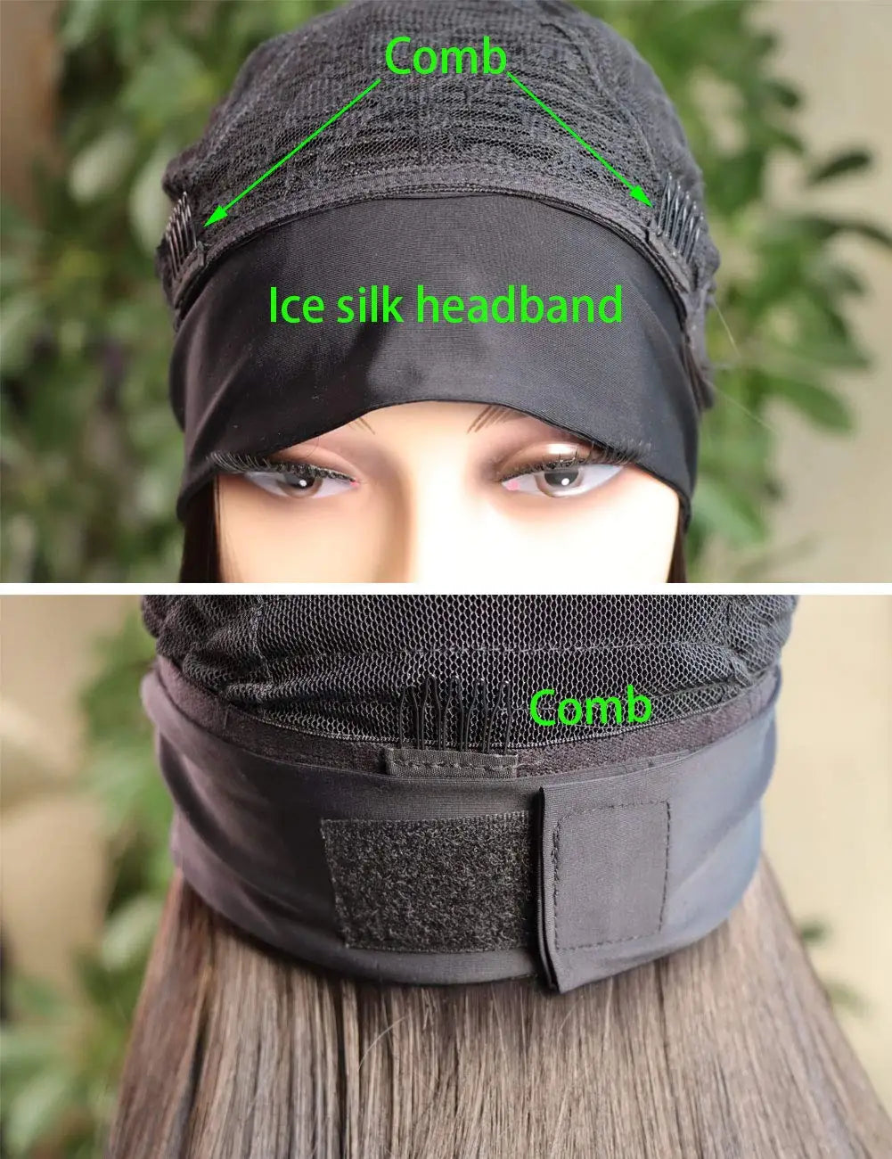 Long Silky Heat Resistant Headband Wig