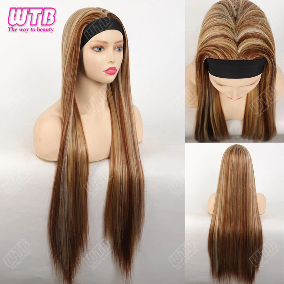 Short Straight 16/24-inch Headband Wigs