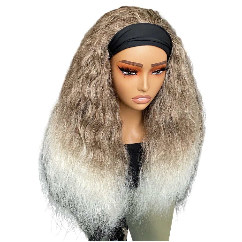 Curly Water Wave Headband Wig