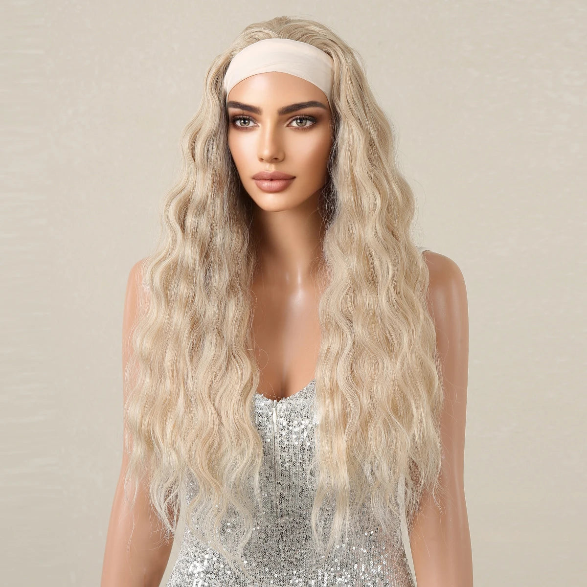 Afro Kinky Curly Headband Wig