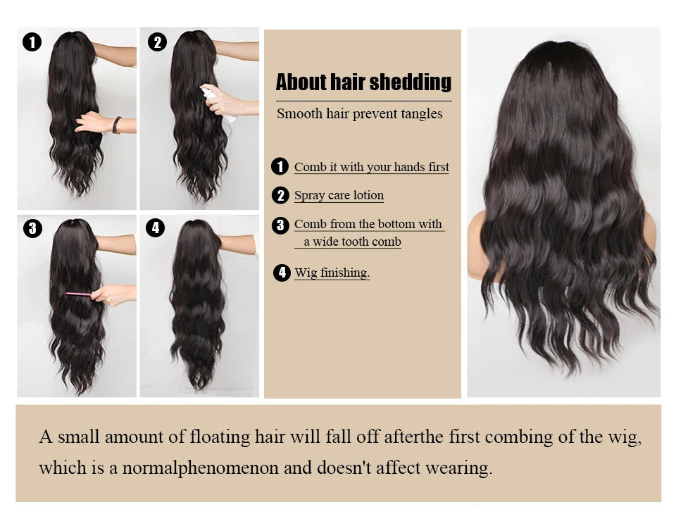 Long Curly & Straight Heat Resistent Headband Wigs