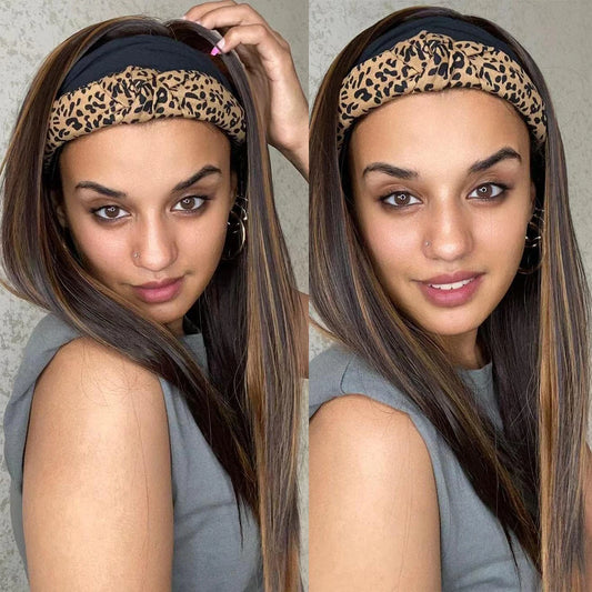 Long Curly & Straight Heat Resistent Headband Wigs