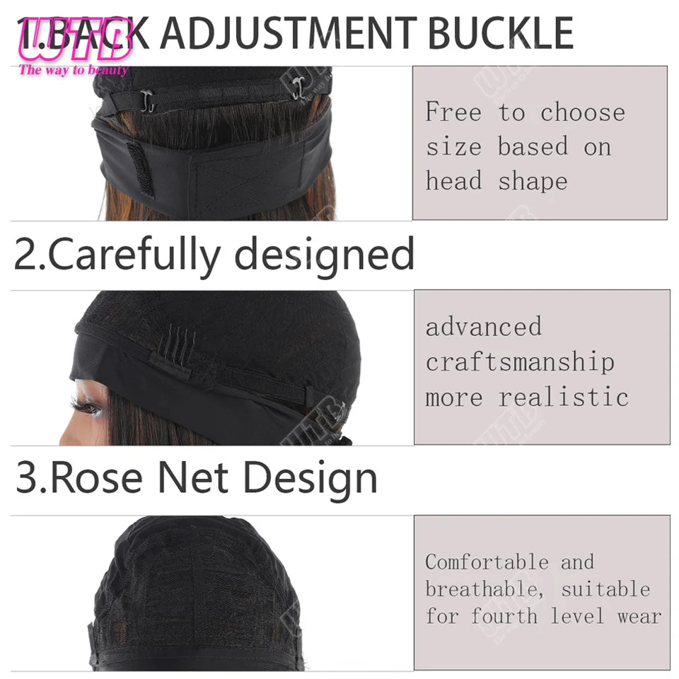 Short Straight 16/24-inch Headband Wigs