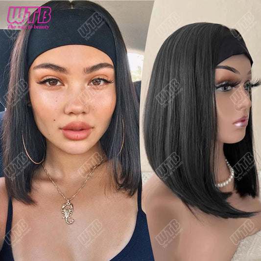 Short Straight 16/24-inch Headband Wigs