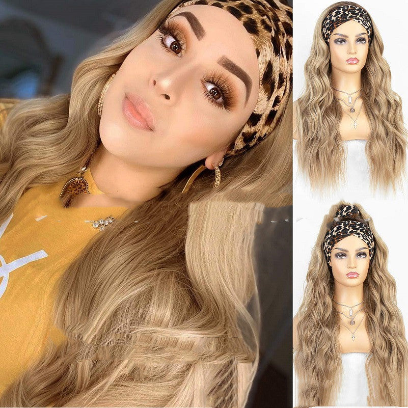 Long  Wavey High Temperature Headband Wig